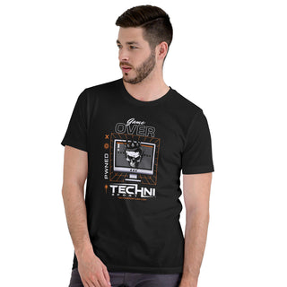 GAME OVER Unisex Black T-Shirt