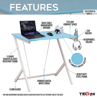 Scout Baby Blue Gaming Desk