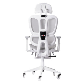 AirFlex2.0 White Mesh Gaming Chair with Foot Rest
