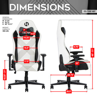 Comfort Edge White Gaming Chair