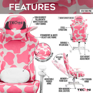 Strawberry Cow Gaming Chair