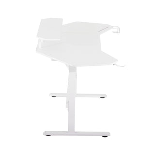 Defender White Gaming Desk
