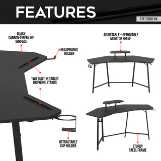 Guardian Black Gaming Desk