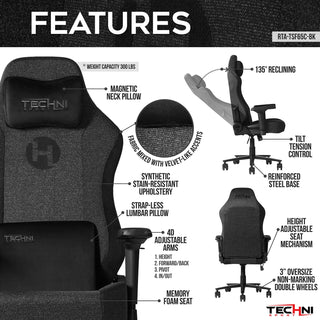 Orion Black Gaming Chair