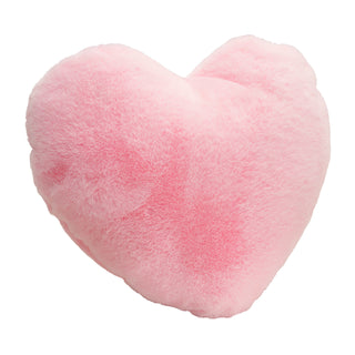 Plush Heart Pink Lumbar Pillow