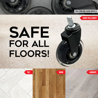 Techni 3” Rollerblade Chair Clear Wheels