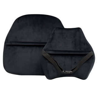 GameON-Black Memory Foam Neck & Lumbar Pillow Set