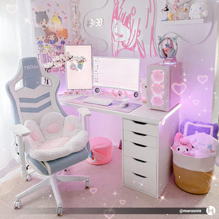 Pastel Blue Gaming Chair